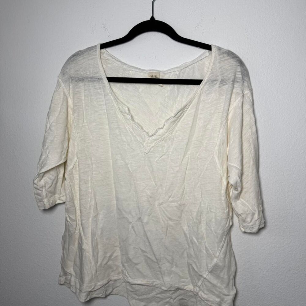 We The Free White Gauzy Top D49